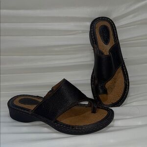 BOC Women's Dark Brown Leather Sandals